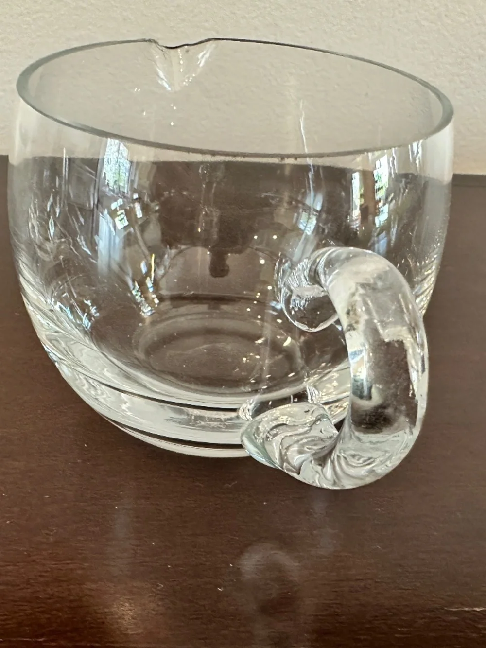 Dansk Sugar And Creamer Clear Glass 2 Piece Set Scandinavian Style W/box